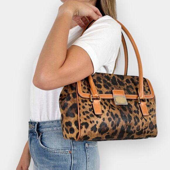 Dolce & Gabbana Leopard Print “Via San Damiano” Shoulder Bag - Picture 4 of 14